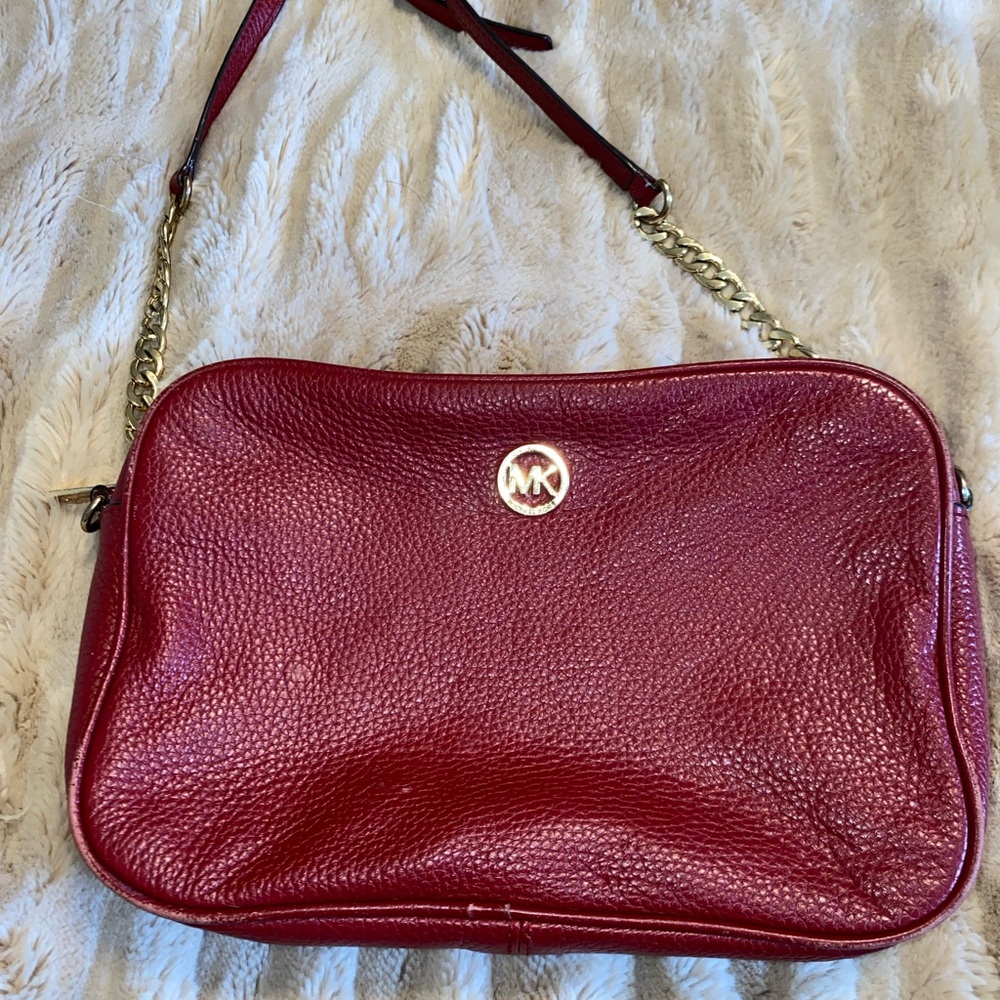 Michael Kors Burgundy Crossbody Bag